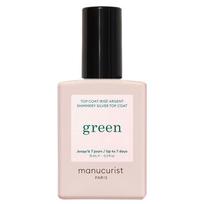 MANUCURIST Green Shimmery Silver Top Coat 15ml