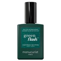 MANUCURIST Green Flash Led Top Coat Shimmery Silver 15ml