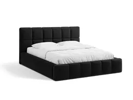 Boucle Storage Bed with Headboard, "Bellis", 220x220x100 Made in Europe
