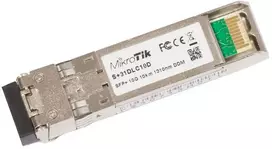 „Mikrotik“ S+31DLC10D tinklo relės modulis, 10 000Mbit/s SFP+ šviesolaidis, 1310 nm