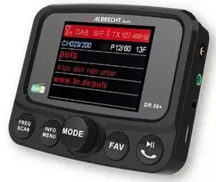 Automobilinis radijo imtuvas DAB+ „Albrecht DR 56+“