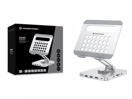 Conceptronic DONN26G multimedijos įrenginio vežimėlis / stovas Sidabras Planšetinis kompiuteris Multimedijos stovas