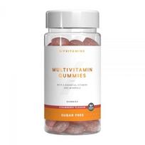 MYVITAMINS maisto papildas MULTIVITAMIN GUMMIES, braškių skonio, be cukraus, 60 guminukų