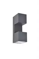 Sieninis lauko šviestuvas Fari LED 10W3K 1200LM IP54t. pilka