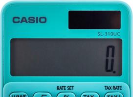 Casio pocket calculator SL-310UC-GN green