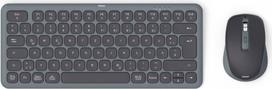 Hama multi device keyboard and mouse set black gre