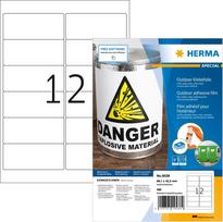 No Name HERMA 9538 self-adhesive label Rectangle White 480 pc(s)
