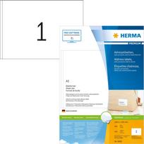 No Name HERMA Address labels Premium sheetsize A5 148.5x205 mm white paper matt 400 pcs.