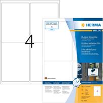 No Name HERMA Etik. A4 Outdoor Klebefolie weiĂź 99,1x139 mm  160 St.
