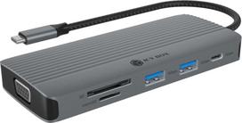 No Name ICY BOX IB-DK4040a-CPD Wired USB 3.2 Gen 1 (3.1 Gen 1) Type-C Aluminium, Silver
