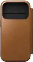 No Name NOMAD Modern Leather Folio - skórzane etui do iPhone 17 Pro kompatybilne z MagSafe (english tan-c) [go]