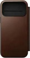 No Name NOMAD Modern Leather Folio - skórzane etui do iPhone 17 Pro Max kompatybilne z MagSafe (brown) [go]