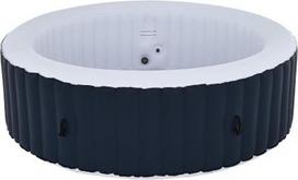 Phuket Blue Laser Rattan Inflatable Spa, 4-6-seater