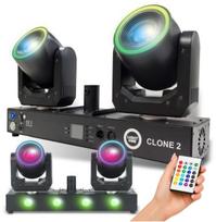 Lampa studyjna LIGHT4ME Clone 2 multiefekt oświetleniowy 3w1 LED DMX 2x głowica ruchoma | 5908249839465 | 5908249839465