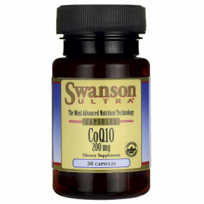 Swanson Ultra Kofermentas CoQ10 200 mg N30, maisto papildas