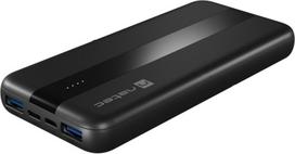 Nešiojamas įkroviklis (Power bank) Natec Trevi Slim Q, 10000 mAh, 20 W, juoda sp.