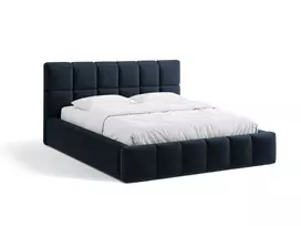 Boucle Storage Bed with Headboard, "Bellis", 200x220x100 Made in Europe