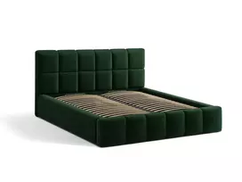 Velvet Storage Bed With Headboard, "Bellis", 200x220x100 Made in Europe