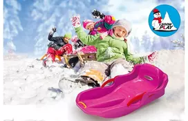 „Jamara Snow Play Bob Comfort“ su stabdžiais, rožinė / 3+