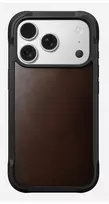 „NOMAD Rugged Leather Case“ – odinis dėklas „iPhone 17 Pro“, suderinamas su „MagSafe“, pagamintas iš „Horween“ odos (rustic brown) [eiti]