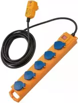 Brennenstuhl 1159900805 elektros tinklo ilgintuvas 5 m 5 AC išvestis(ys / čių) Lauke Juoda, Mėlyna, Geltona