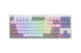 HATOR Rockfall 3 TKL Wireless klaviatūra Universalus USB + RF Wireless + Bluetooth QWERTY Anglų Balta