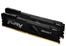 KINGSTON 32GB DDR4-3600 (2x 16GB) Dual-Kit DIMM (black, KF436C18BBK2/32, Beast, INTEL XMP)