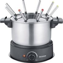 Severin Fondue FO 2470 (stainless steel/black, 1,500 watts, 1.4-liter pot)