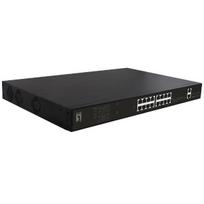 LevelOne GEP-2021 network switch Unmanaged Gigabit Ethernet (10/100/1000) Power over Ethernet (PoE) 1U Black | GEP-2021  | 4015867223895