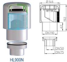 HL900N Alsuoklis su perėjimu į DN50/75