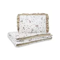 Sensillo 2 dalių lopšiuko patalynės komplektas, forest beige