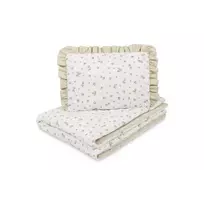 Sensillo 2 dalių lopšiuko patalynės komplektas, rose beige