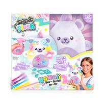 Pliušinio gyvūnėlio dekoravimo rinkinys Canal Toys Airbrush Plush Kawaii Bear, balta sp.