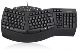 Klaviatūra Perixx Perixx PERIBOARD-512 DE, ergonominė USB klaviatūra, black | 57205D | 4049571001692