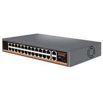 PoE 24kn. šakotuvas 18x100Mbps PoE+6x Gigabit PoE+2x Gigabit UPLINK, 400W, SFP