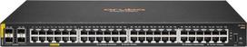 Šakotuvas HPE Aruba Networking CX 6000 48G Class4 PoE 4SFP 370W, Valdomas, L3, Gigabit Ethernet (10/100/1000), Maitinimas per Ethernet (PoE), Montuojamas į stelažą, 1U