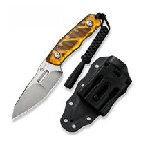 Civivi fiksuotas peilis Propugnator Polished Ultem, Stonewashed D2 by PG Knives (C23002-3)