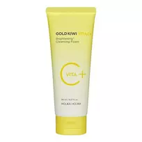 Holika Holika Gold Kiwi Vita C+ Brightening Cleansing Foam – skaistinantis prausiklis su vitaminu C, 150 ml.