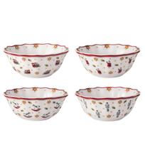 Villeroy & Boch kalėdinių dubenėlių rinkinys Toy's Delight, 280 ml, 4 vnt.