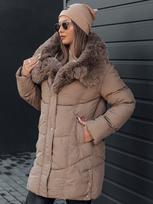 Moteriška žieminė tamsiai rusva striukė Niki, XL