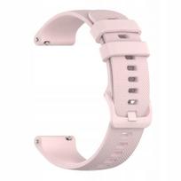 „BestAccessories" silikoninis laikrodžio dirželis 20 mm, rožinės spalvos
