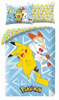 Halantex vaikiškas patalynės komplektas Pokemon Pikachu, 140x200, 2 dalių
