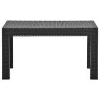 Sodo stalas，Lauko stalas, antracito spalvos, 58x58x41cm, PP ratanas CFE784100