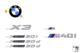 BMW X3 X5 X6 Emblema Originalus 51147499154