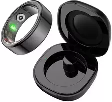 Išmanusis laikrodis COLMI R02 Smart Ring, size 12, 21.3 mm (juodas) + charging case