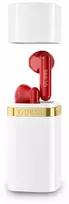 Ausinės Guess Lipstick Shape TWS belaidės auisnės baltos spalvos
