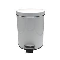 Šiukšliadėžė MD-0043 Balta 5L Su Pedalu