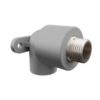 Alkūnė PPR 90° 20x1/2" Su Išoriniu Sriegiu Ir Tvirtinimu