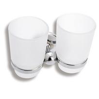 Laikiklis stiklinėms NOV I 6157.0 Dvigubas, chromuotas metalas