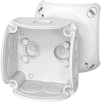 Junction box DK 0100 GZ 84x84x55mm IP66 gray halogen free without terminals 62000450 | 4012591190257